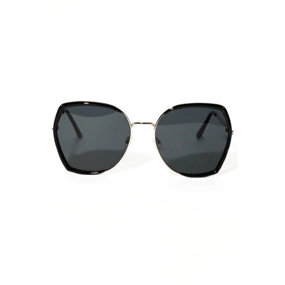 Sensitive Contemplation Cat Eye Frame Sunglasses Black - Picture 3 of 10